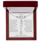 Niece Birth Flower Custom Name Necklace | There's Only One You