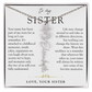 Sister Birth Flower Custom Name Necklace | Your Name is Part of My Story