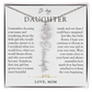 Daughter Birth Flower Custom Name Necklace | Watching You Bloom