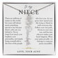 Niece Birth Flower Custom Name Necklace | There's Only One You