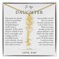 Daughter Birth Flower Custom Name Necklace | Wear Your Name Proudly