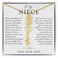 Niece Birth Flower Custom Name Necklace | There's Only One You