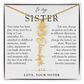 Sister Birth Flower Custom Name Necklace | Your Name is Part of My Story