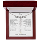 Sister Birth Flower Custom Name Necklace | Your Name is Part of My Story