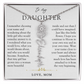 Daughter Birth Flower Custom Name Necklace | Watching You Bloom
