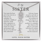 Sister Birth Flower Custom Name Necklace | Your Name is Part of My Story