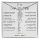 Daughter Birth Flower Custom Name Necklace | Wear Your Name Proudly