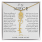 Niece Birth Flower Custom Name Necklace | There's Only One You