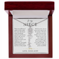 Niece Birth Flower Custom Name Necklace | There's Only One You