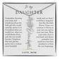 Daughter Birth Flower Custom Name Necklace | Watching You Bloom