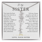 Sister Birth Flower Custom Name Necklace | Your Name is Part of My Story