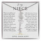 Niece Birth Flower Custom Name Necklace | There's Only One You