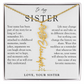 Sister Birth Flower Custom Name Necklace | Your Name is Part of My Story