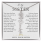 Sister Birth Flower Custom Name Necklace | Your Name is Part of My Story