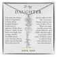 Daughter Birth Flower Custom Name Necklace | Wear Your Name Proudly