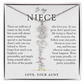 Niece Birth Flower Custom Name Necklace | There's Only One You