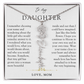 Daughter Birth Flower Custom Name Necklace | Watching You Bloom