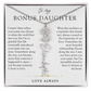 Bonus Daughter Birth Flower Custom Name Necklace | Chosen By Heart
