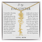 Daughter Birth Flower Custom Name Necklace | Watching You Bloom