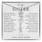 Sister Birth Flower Custom Name Necklace | Your Name is Part of My Story