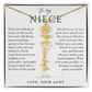 Niece Birth Flower Custom Name Necklace | There's Only One You