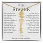 Sister Birth Flower Custom Name Necklace | Your Name is Part of My Story
