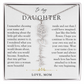 Daughter Birth Flower Custom Name Necklace | Watching You Bloom