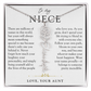 Niece Birth Flower Custom Name Necklace | There's Only One You