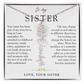 Sister Birth Flower Custom Name Necklace | Your Name is Part of My Story