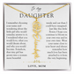 Daughter Birth Flower Custom Name Necklace | Watching You Bloom