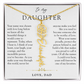 Daughter Birth Flower Custom Name Necklace | Wear Your Name Proudly