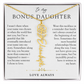 Bonus Daughter Birth Flower Custom Name Necklace | Chosen By Heart