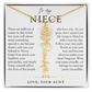 Niece Birth Flower Custom Name Necklace | There's Only One You