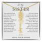 Sister Birth Flower Custom Name Necklace | Your Name is Part of My Story