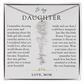 Daughter Birth Flower Custom Name Necklace | Watching You Bloom