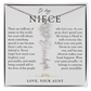 Niece Birth Flower Custom Name Necklace | There's Only One You