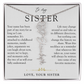 Sister Birth Flower Custom Name Necklace | Your Name is Part of My Story