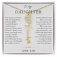 Daughter Birth Flower Custom Name Necklace | Wear Your Name Proudly