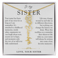 Sister Birth Flower Custom Name Necklace | Your Name is Part of My Story