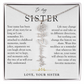 Sister Birth Flower Custom Name Necklace | Your Name is Part of My Story