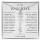 Daughter Birth Flower Custom Name Necklace | Watching You Bloom
