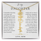 Daughter Birth Flower Custom Name Necklace | Watching You Bloom