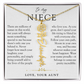 Niece Birth Flower Custom Name Necklace | There's Only One You