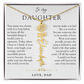 Daughter Birth Flower Custom Name Necklace | Wear Your Name Proudly