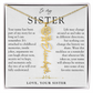 Sister Birth Flower Custom Name Necklace | Your Name is Part of My Story