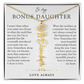 Bonus Daughter Birth Flower Custom Name Necklace | Chosen By Heart