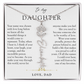 Daughter Birth Flower Custom Name Necklace | Wear Your Name Proudly