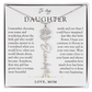 Daughter Birth Flower Custom Name Necklace | Watching You Bloom