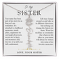 Sister Birth Flower Custom Name Necklace | Your Name is Part of My Story