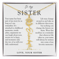 Sister Birth Flower Custom Name Necklace | Your Name is Part of My Story
